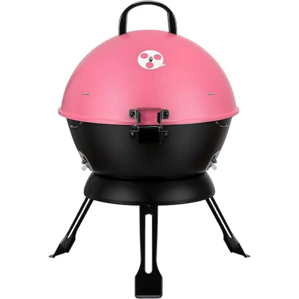 14 in. portable Charcoal Grill, in pink