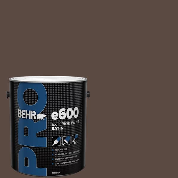 BEHR PRO 1 gal. #PMD-91 Iced Espresso Satin Exterior Paint