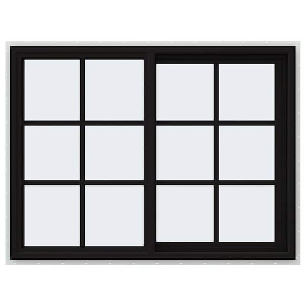 JELD-WEN 48 in. x 36 in. V-4500 Series Black Exterior/White