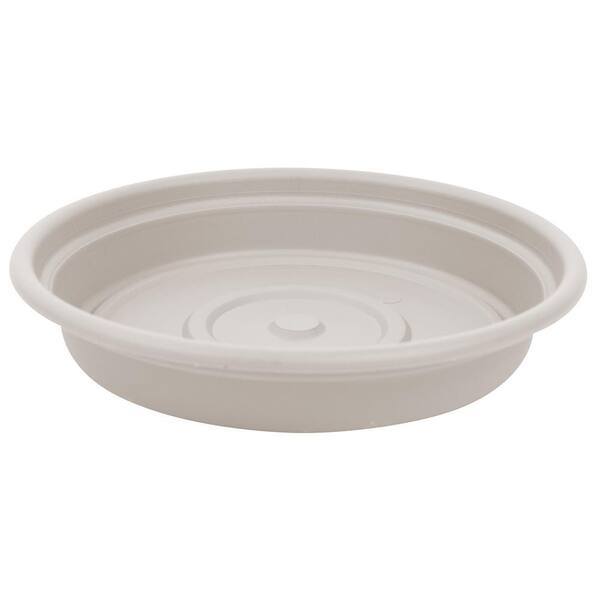 Bloem Dura Cotta 8 in. Taupe Plastic Saucer