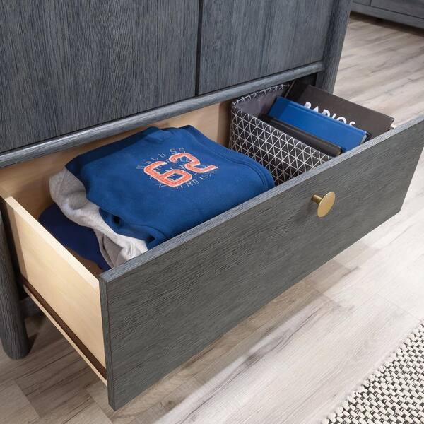 SAUDER Dover Edge Denim Oak Armoire With Drawer X X 433520 The Home