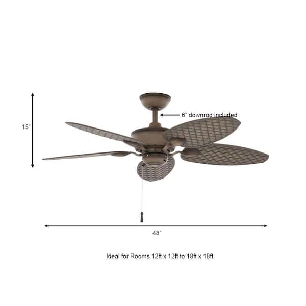 Hampton Bay Ceiling Fan Without Light, 48 Outdoor Ceiling Fan Without Light