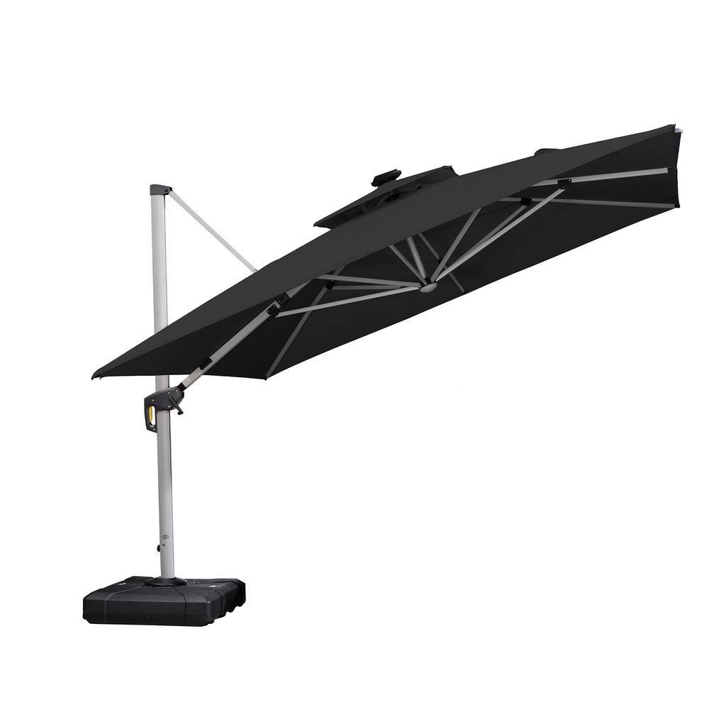 PURPLE LEAF 11 ft. x 11 ft. Solar powered LED Patio Outdoor Rectangle