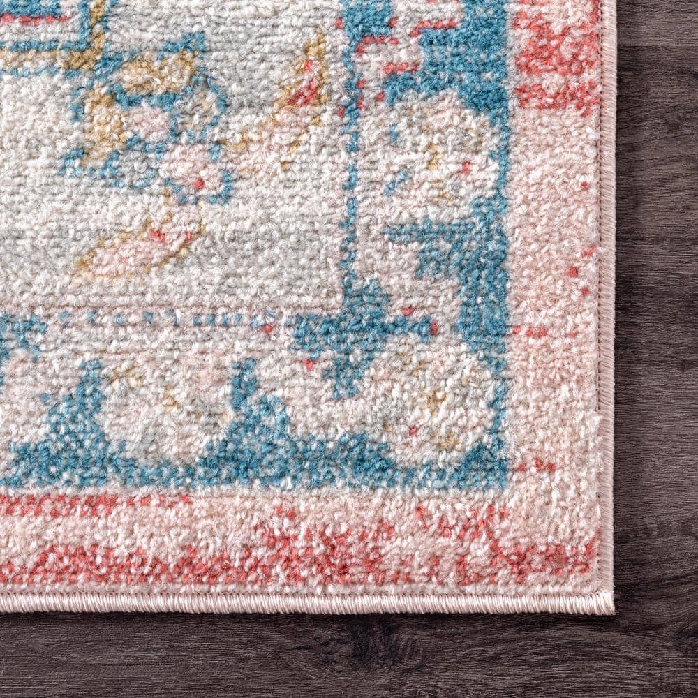 Reversible Red Synthetic 8' x 10' Rectangular Area Rug