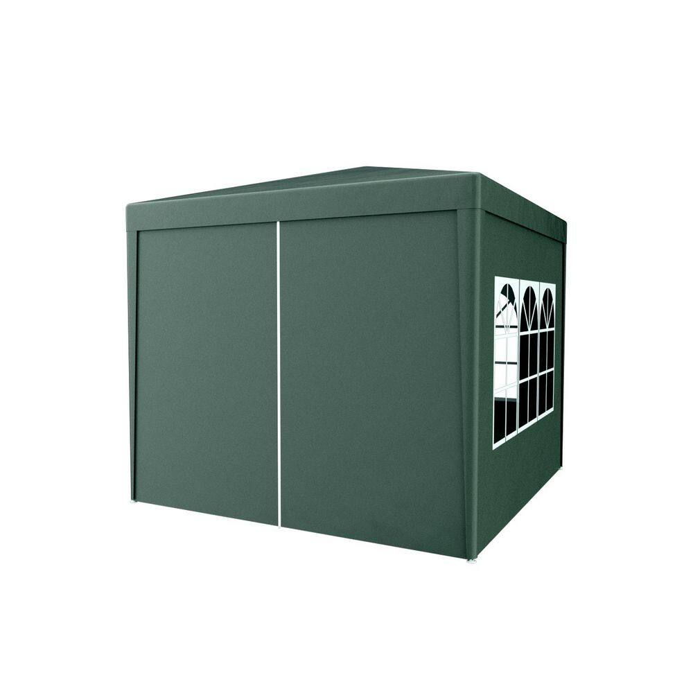 10 ft. x 10 ft. Green Outdoor Party Tent Canopy with Removable Walls