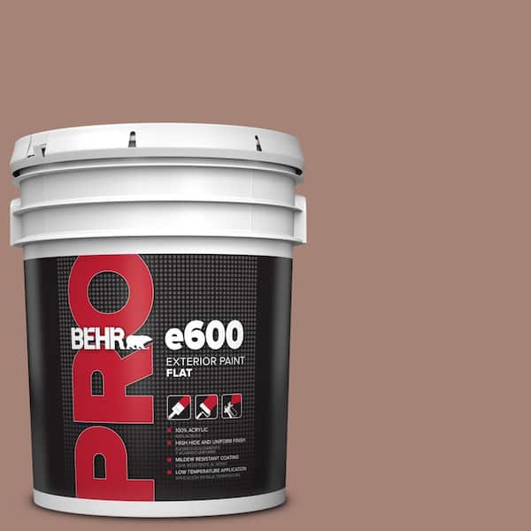 BEHR PRO 5 gal. #HDC-NT-07 Hickory Branch Flat Exterior Paint