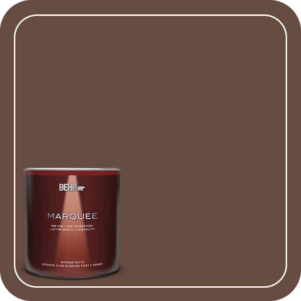 BEHR MARQUEE 1 qt. #770B-7 Chocolate Sparkle Matte Interior Paint & Primer