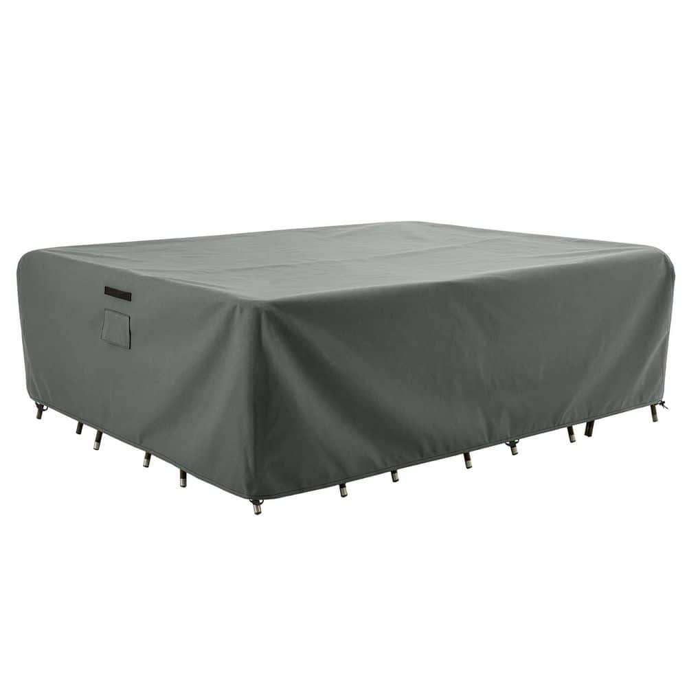 Rectangular Outdoor Table Cover - 111x74x28in Gray Waterproof 600D Polyester General Purpose Outdoor Furniture Cover price history on PriceWatchPro