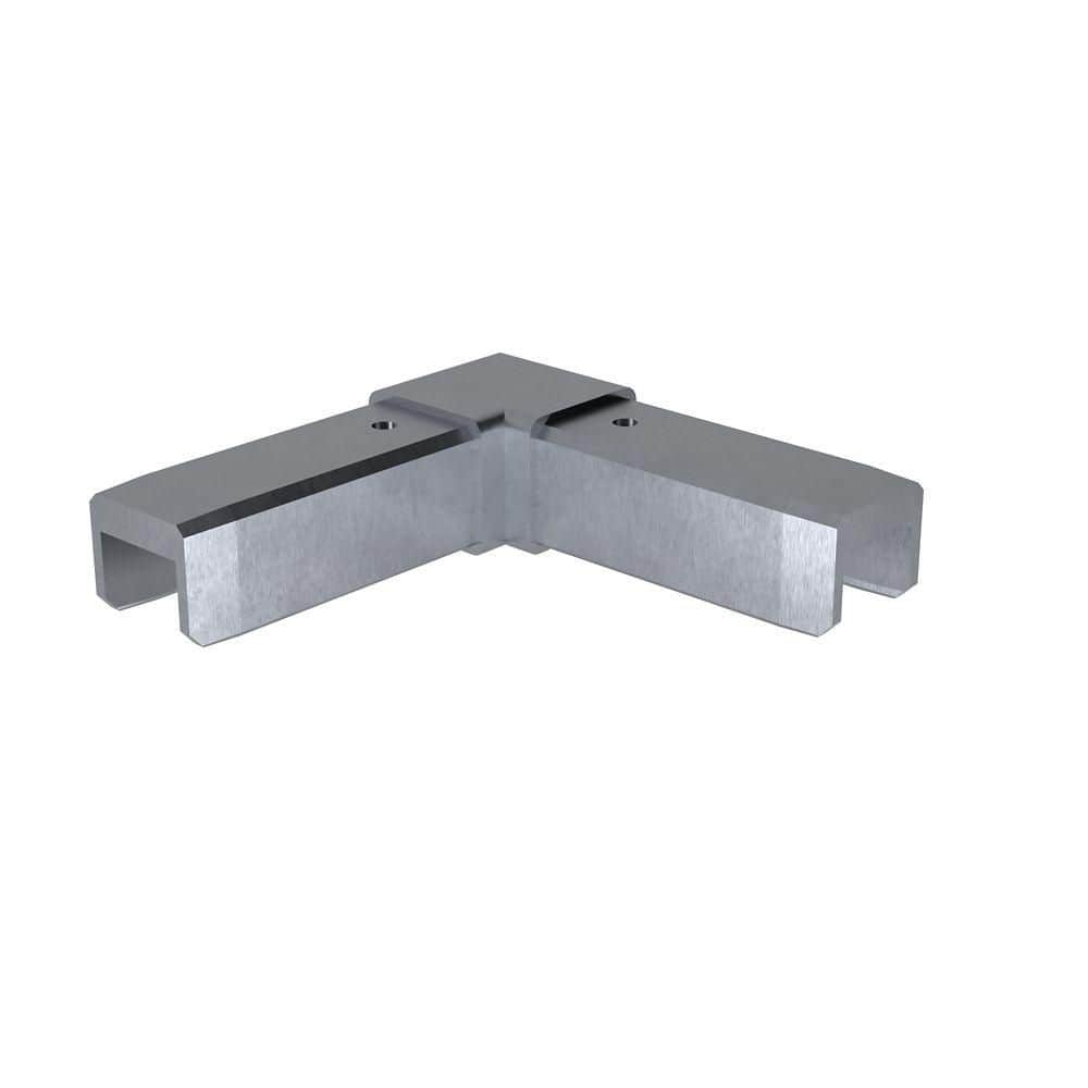 MountainView 1 in. x 8 in. Glass Deck Railing Gray Brushed Stainless Steel Angle Bracket price history on PriceWatchPro