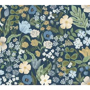 Blossom Navy Blue Matte Non-Pasted Wallpaper