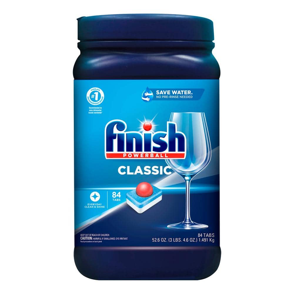 Finish Powerball Classic Automatic Dishwasher Detergent Tabs, 60