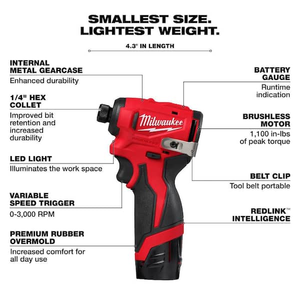 Milwaukee M12 12-Volt Lithium-Ion Compact Brushless Cordless