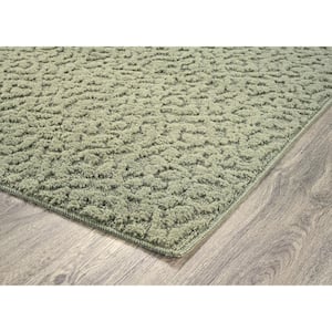 Ivy Sage 4 ft. x 6 ft. Casual Tuffted Solid Color Floral Polypropylene Area Rug
