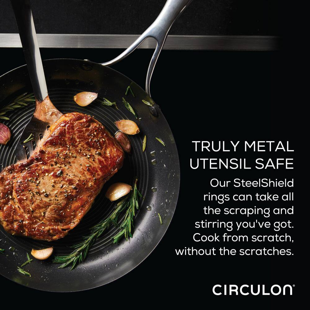 Circulon 11-Piece Stainless Steel Induction Cookware Set with Nonstick Technology
