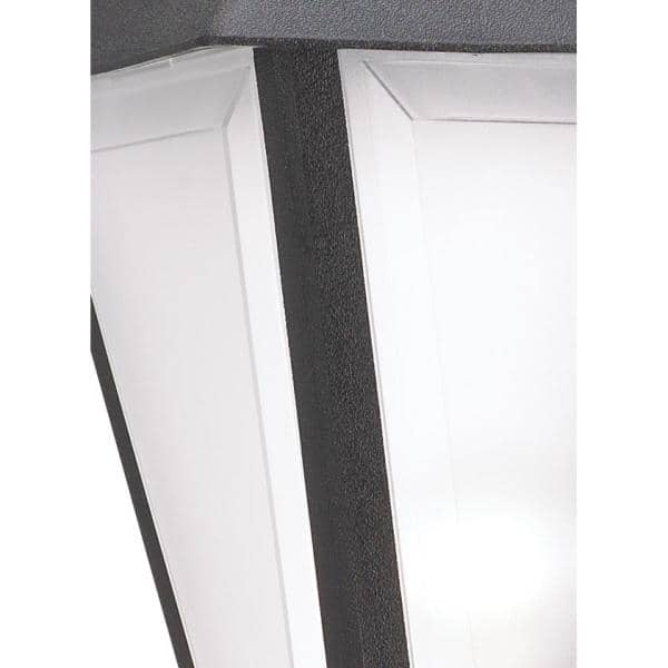 Black Frosted Acrylic Outdoor Post Lantern Light