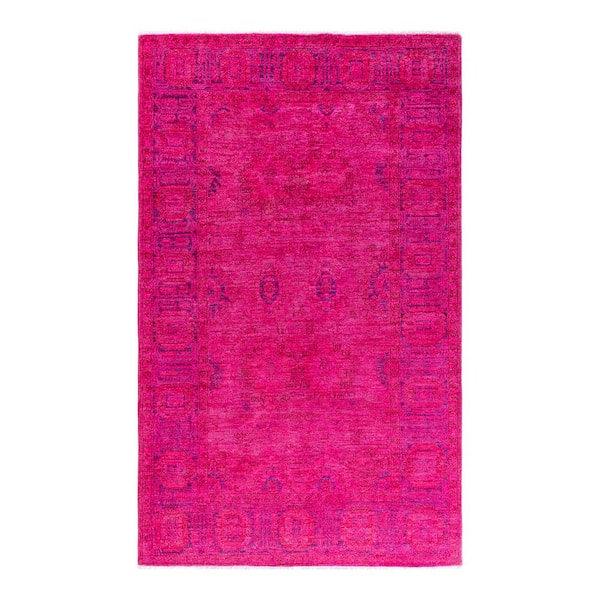 Vibrance Gold 5 ft. x 8 ft. Solid Wool Indoor Area Rug