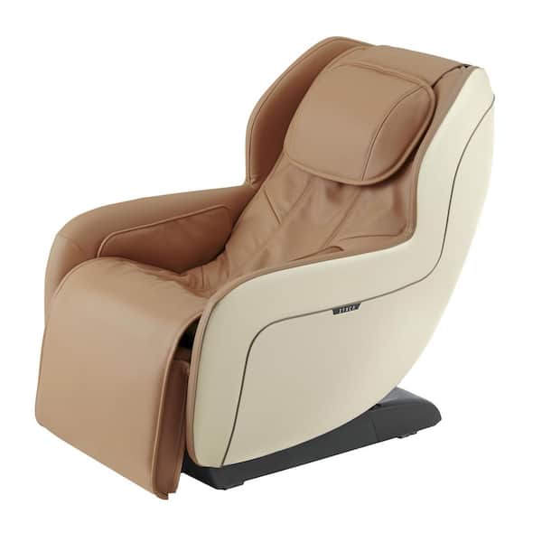 Synca Wellness CirC+ Beige Modern Zero Chair Massage The Heated SL Home Track - Synthetic Gravity Depot Leather CirC