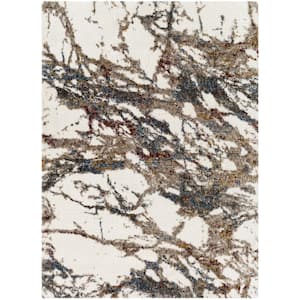 Celestial Shag 7 ft. x 9 ft. Gray Abstract Indoor Area Rug