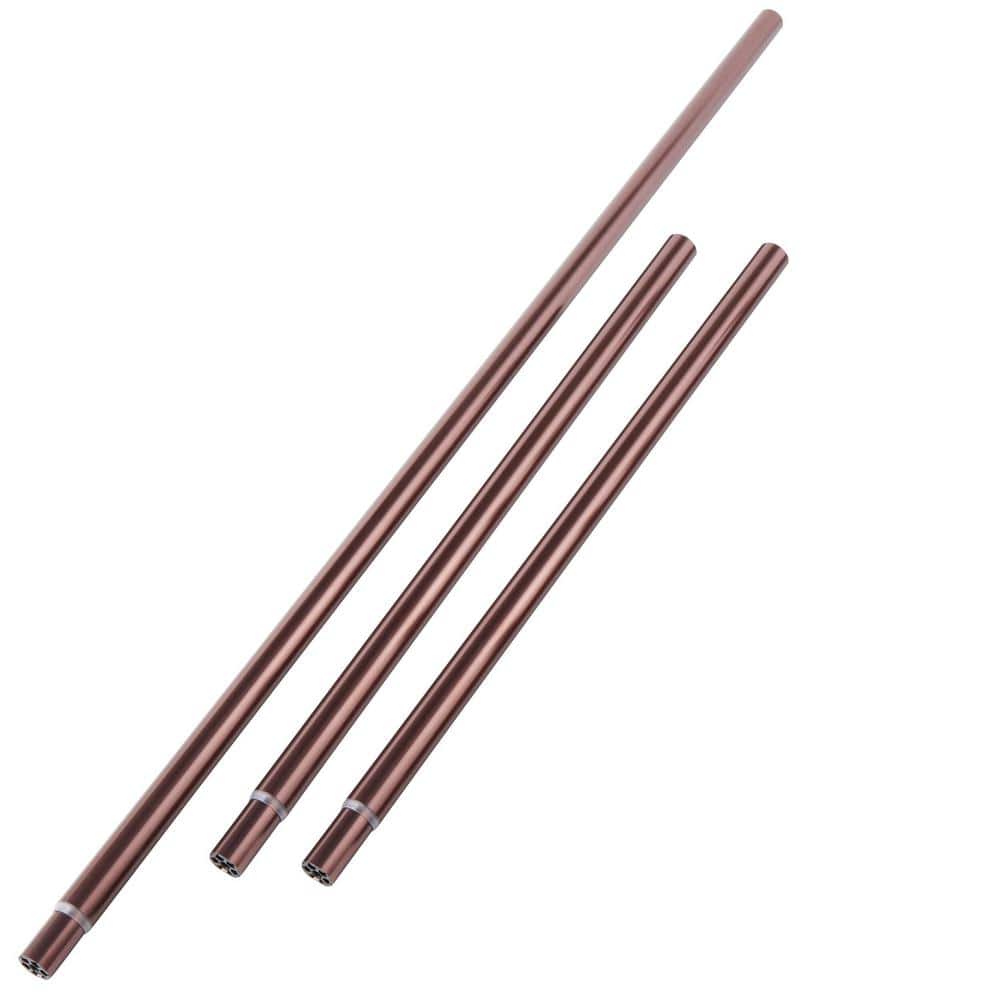 87 in. - 160 in. Bay Window Single Curtain Rod in Bronze with Finial price history on PriceWatchPro