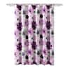 Lush Decor 72 in. x 72 in. Leah Shower Curtain Gray/Purple Single 16T004420  - The Home Depot