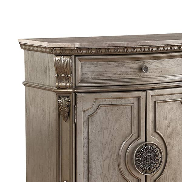 Stanley Furniture Server With Inlaid Marble Top – The Oaks of Montgomery  Antiques