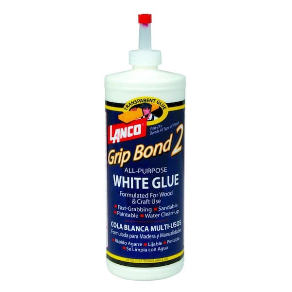 Lanco Grip Bond Two 8 fl. oz. All-Purpose White Glue WA502-7 - The Home  Depot