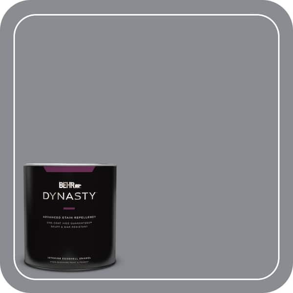 BEHR DYNASTY 1 qt. #PMD-73 Ancient Pewter Eggshell Enamel Interior Stain-Blocking Paint and Primer