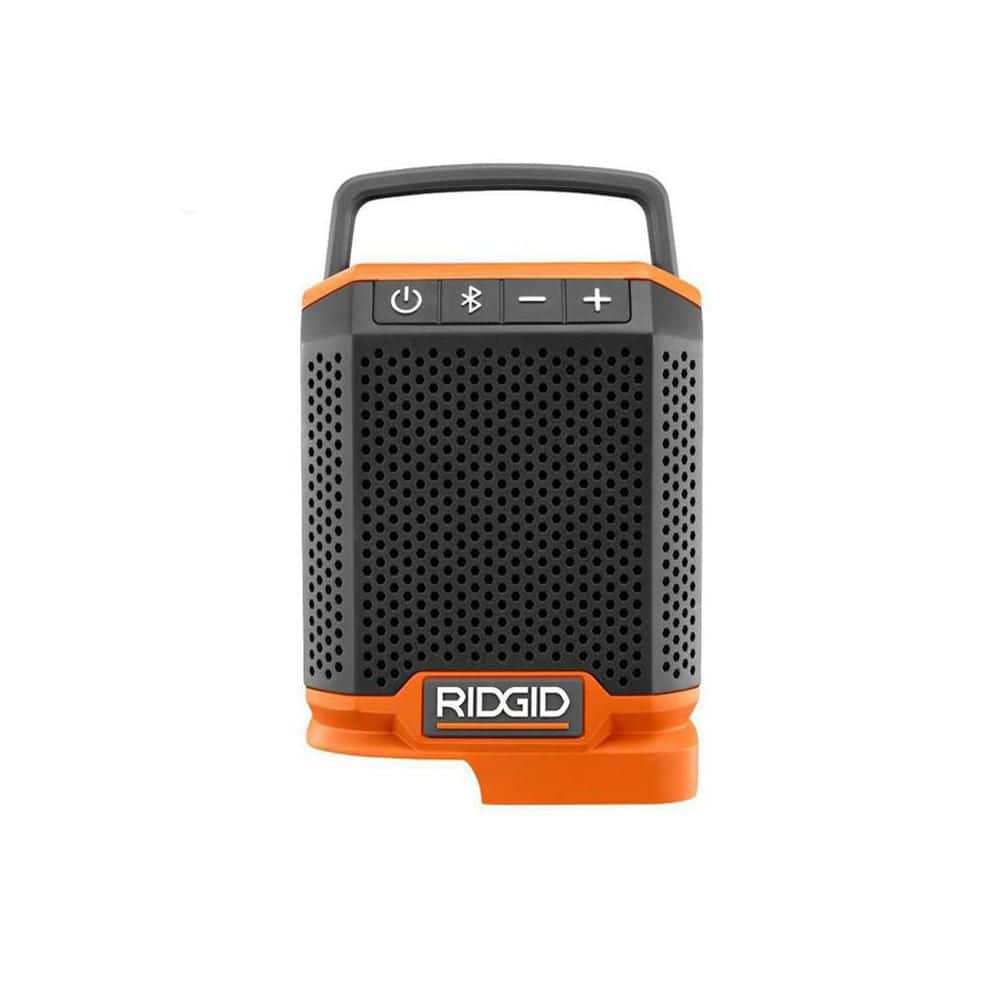 RIDGID 18V Cordless Speaker with Bluetooth Wireless Technology