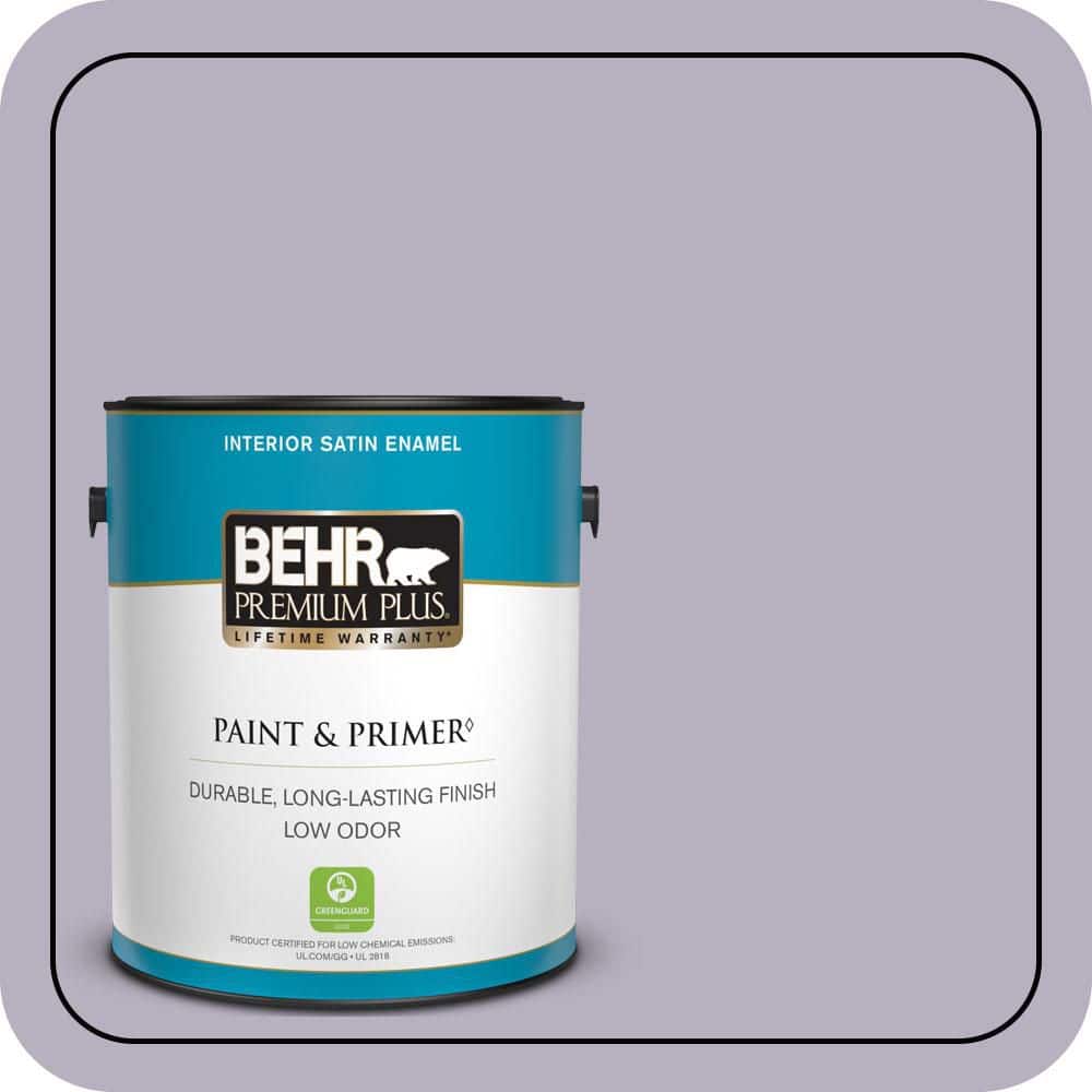 1 gal. #BIC-07 Virtuous Violet Satin Enamel Low Odor Interior Paint & Primer price history on PriceWatchPro