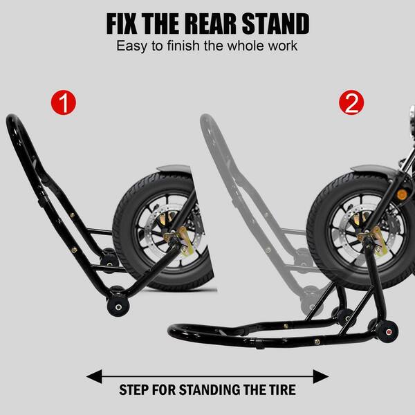 Universal Motorcycle Stand Lift Combo, Front & Rear Wheel Lift