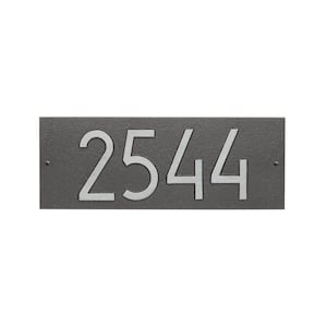 Mid-Century Modern Rectangle Plaque, Standard Wall 1-Line