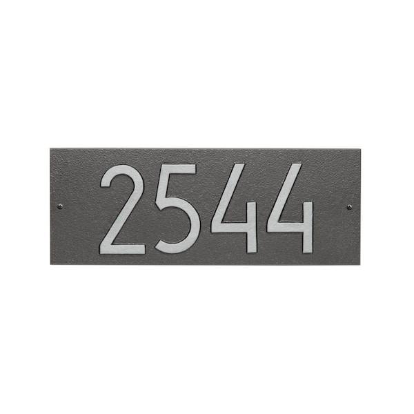 Whitehall Products Mid-Century Modern Rectangle Plaque, Standard Wall 1-Line