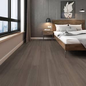 Pecan 1/2 in. T x 7.5 in. W Hand Scraped Strand Woven Engineered Bamboo Flooring (22.7 sqft/case)