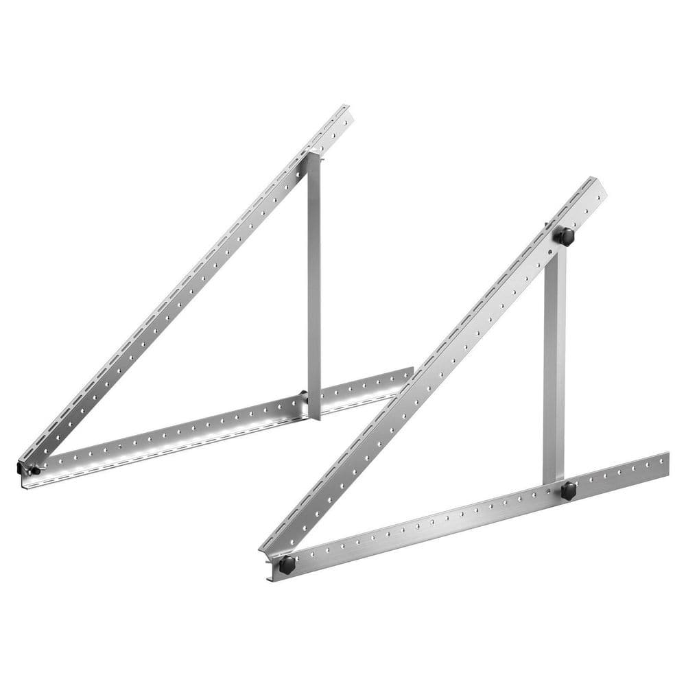 50 in. Solar Panel Mounting Brackets  with Folding Tilt Legs and 0 to 90° Adjustable, Aluminum Brackets for RV and Roof price history on PriceWatchPro