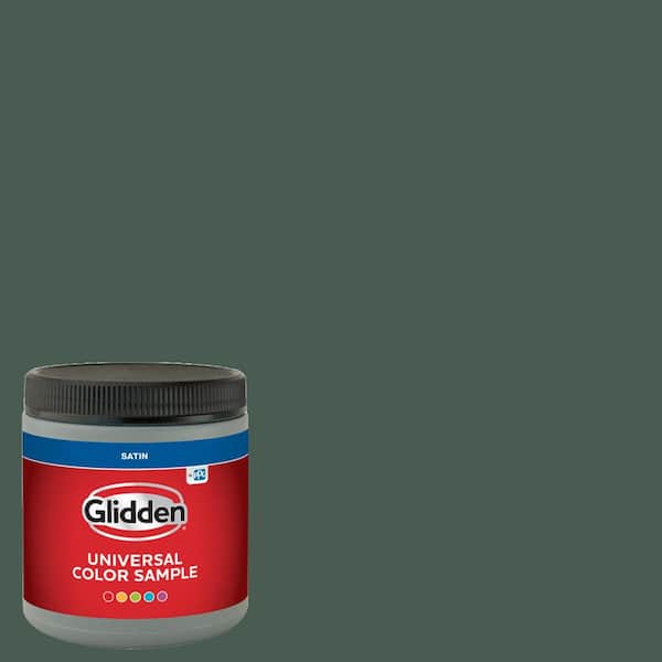 8 oz. PPG1136-7 Dark Green Velvet Satin Interior Paint Sample