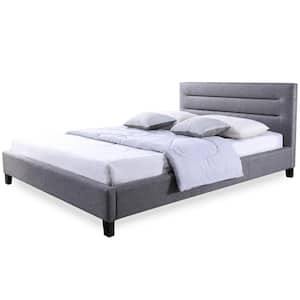 Hillary Gray Queen Upholstered Bed