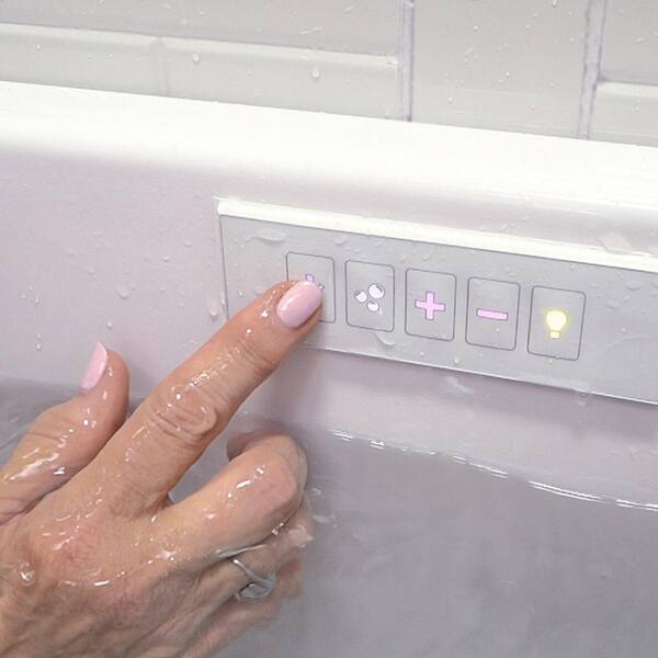 Ella ShaK 36 in. x 72 in. Walk-In MicroBubble, Whirlpool and Air Bath  Bathtub in White, Foot Massage, Heated Seat, Dual Drain TMOA3672Rh - The  Home Depot