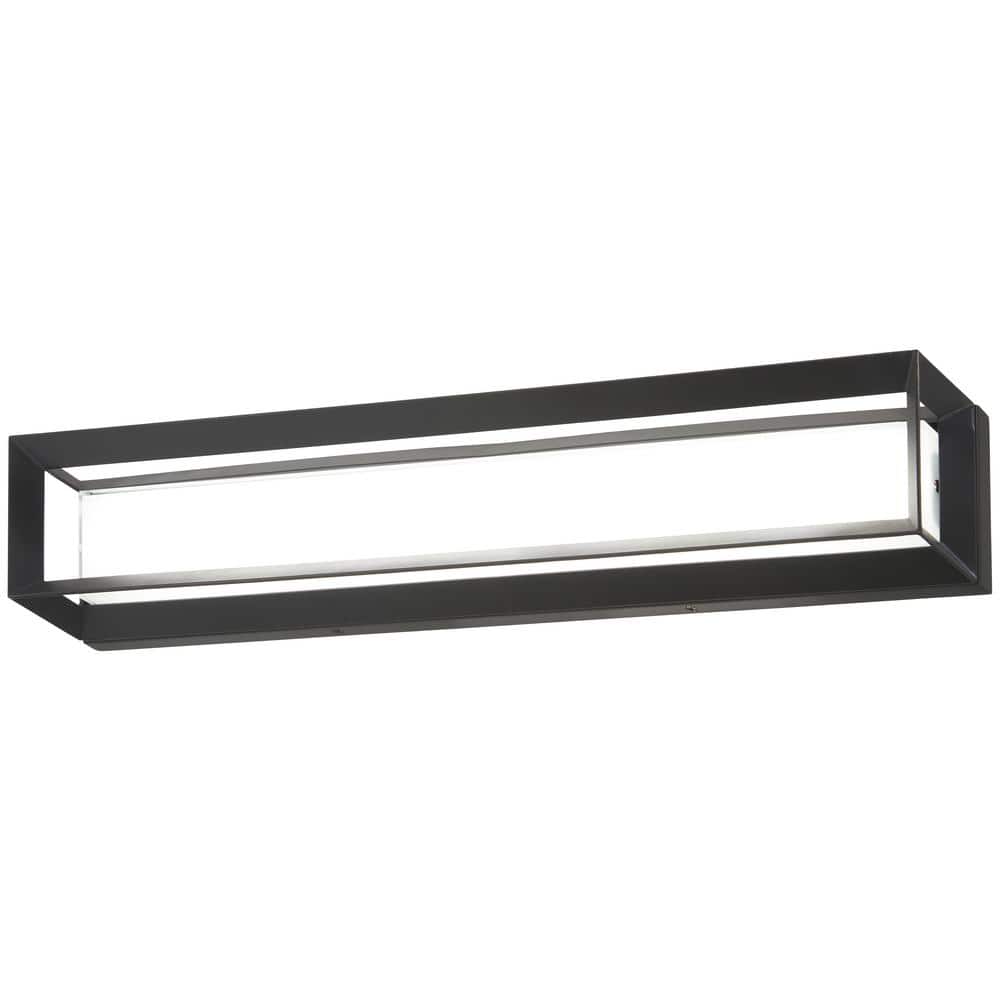 Averton 30 in. 1-light Black LED Vanity Light with Aquarium Glass Shade price history on PriceWatchPro