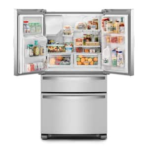 36 in. 24.5 cu. ft. Standard Depth French Door Refrigerator in Fingerprint Resistant Stainless Steel