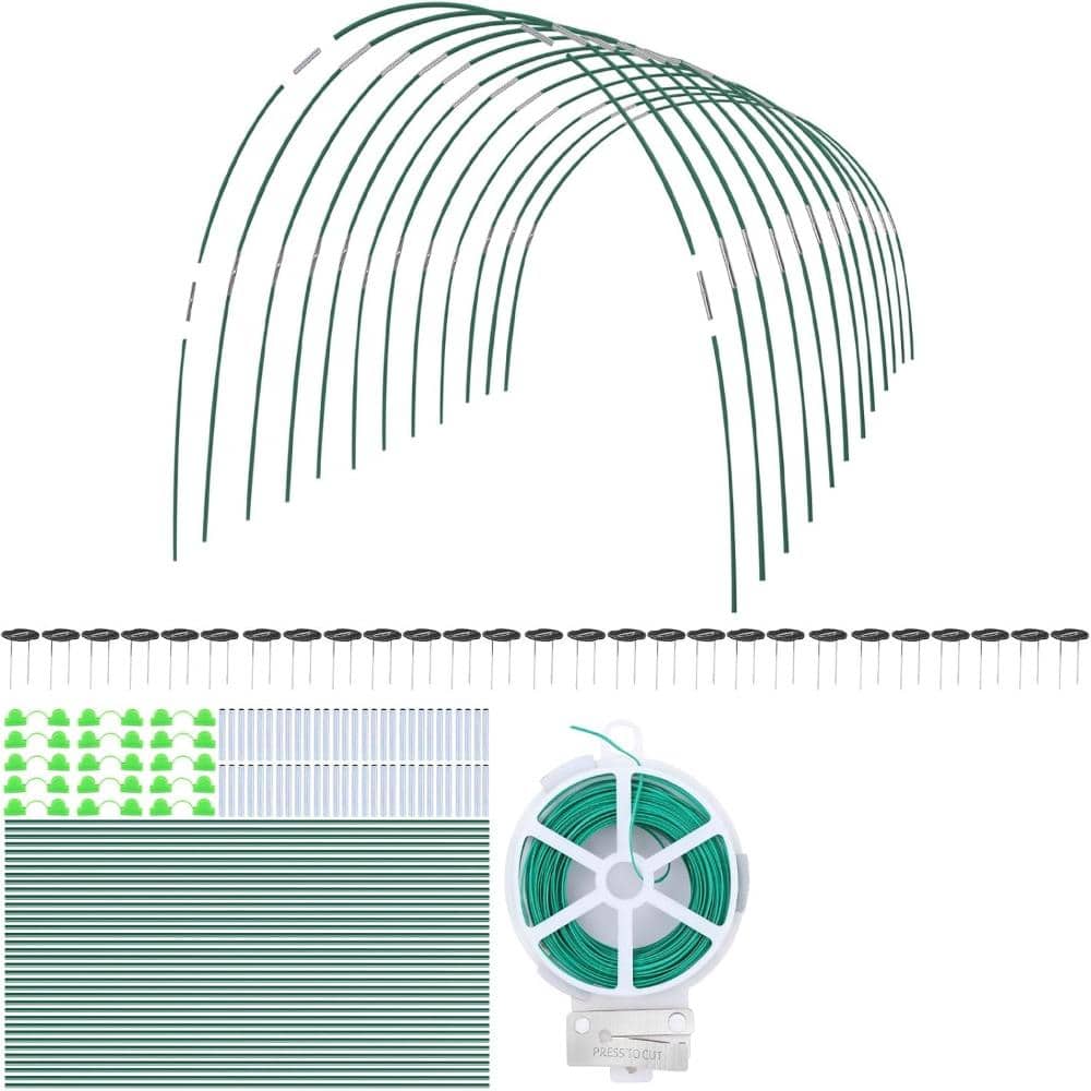 60PCS (12 Sets) 7FT Greenhouse Hoops for DIY Grow Tunnel – Support Frame for Raised Bed price history on PriceWatchPro