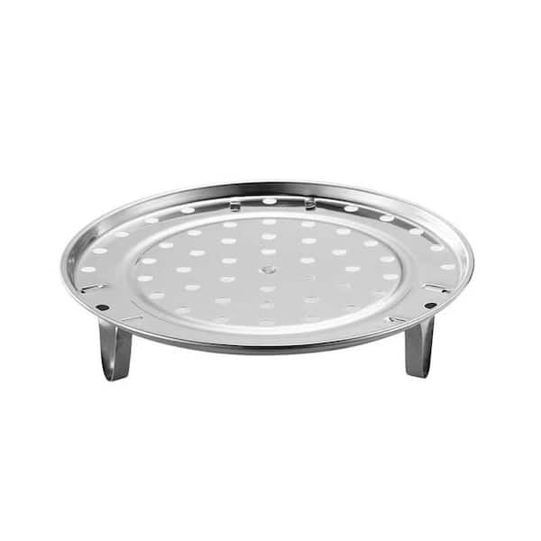 9.5 in Dia Stainless Steel Steamer Rack with Removable Legs for Pressure Cookers and Standard Pots