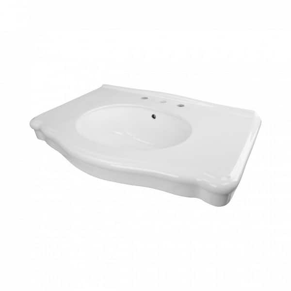 White enamel retro basin - online purchase