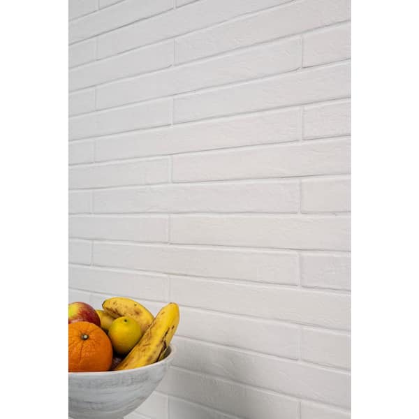 MSI Capella White Brick 2 in. x 18 in. Matte Porcelain Floor