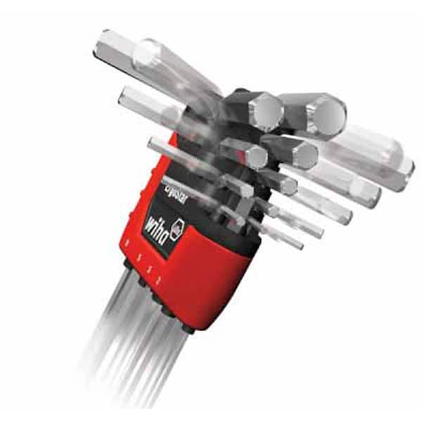 Wiha MagicRing Ball End Hex L Key Set Inch Metric (22-Piece) 66992