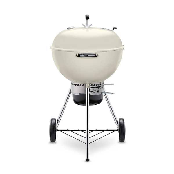 Weber Master-Touch 22 in. Charcoal Grill in Ivory with Built-In Thermometer