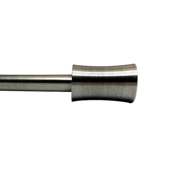 Versailles Home Fashions Sculpted 72 in. - 144 in. Adjustable Corset Single 3/4 in. Dia Rod in Antique Pewter