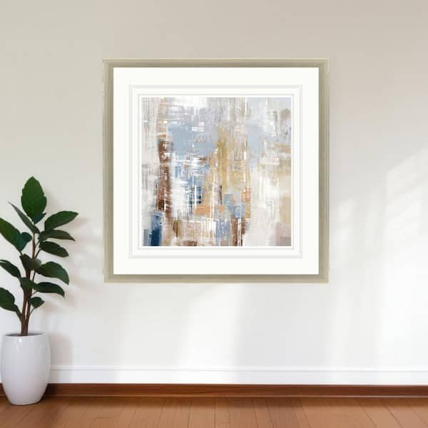 1 Piece Framed Graphic Print Abstract 41.00 in. x 41.00 in.
