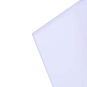 48 in. x 96 in. x 0.250 in. White Polyethylene HDPE Waterproof Sheet