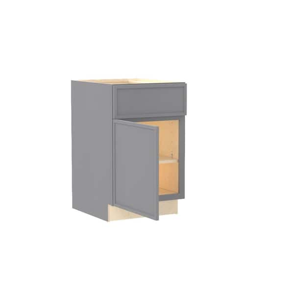 Franklin 21 in. W x 21 in. D x 34.5 in. H Assembled Plywood Base Bath Cabinet in Veiled Gray with Soft Close LH