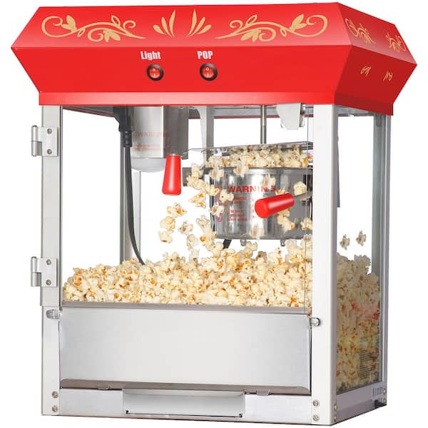 GREAT NORTHERN Foundation Style Antique 4 oz. Red Popcorn Popper
